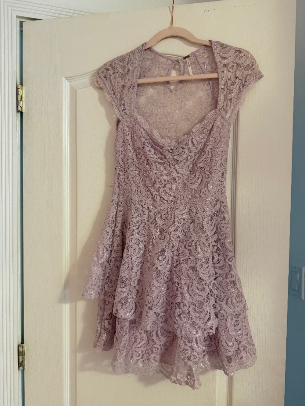 Purple lace dress